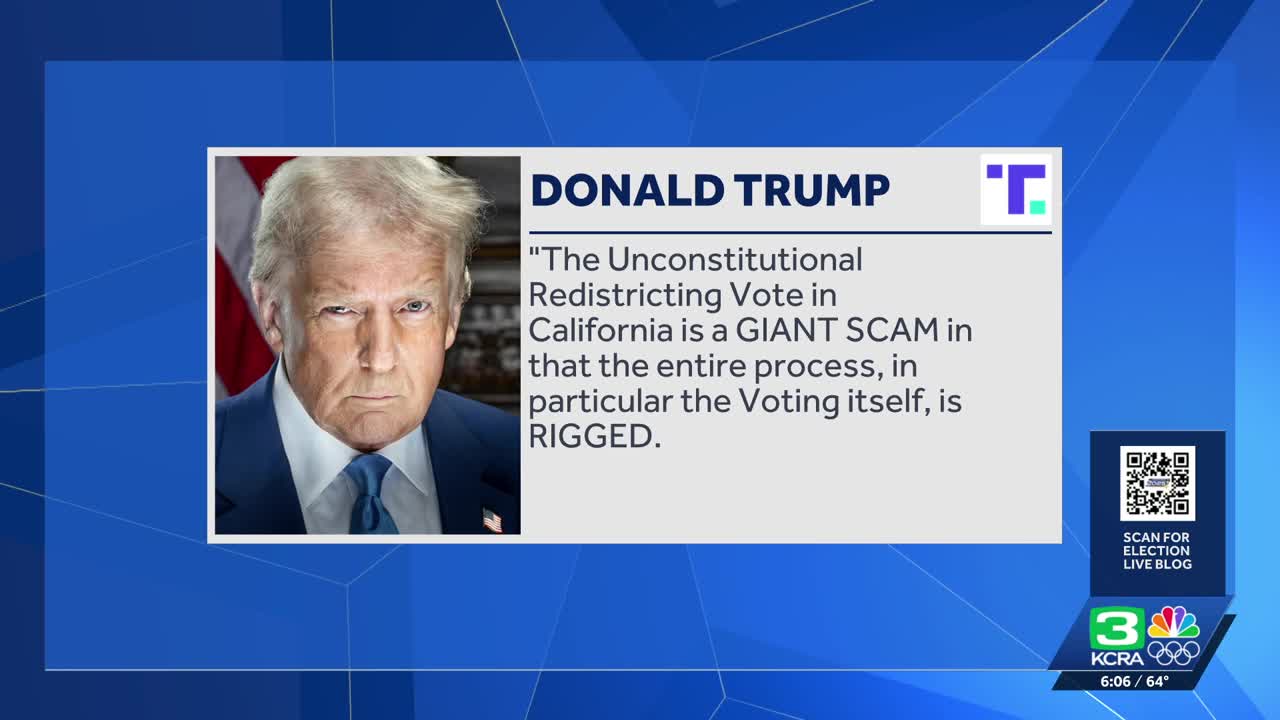 Trump alleges voter fraud in Prop 50 redistricting election. California ...