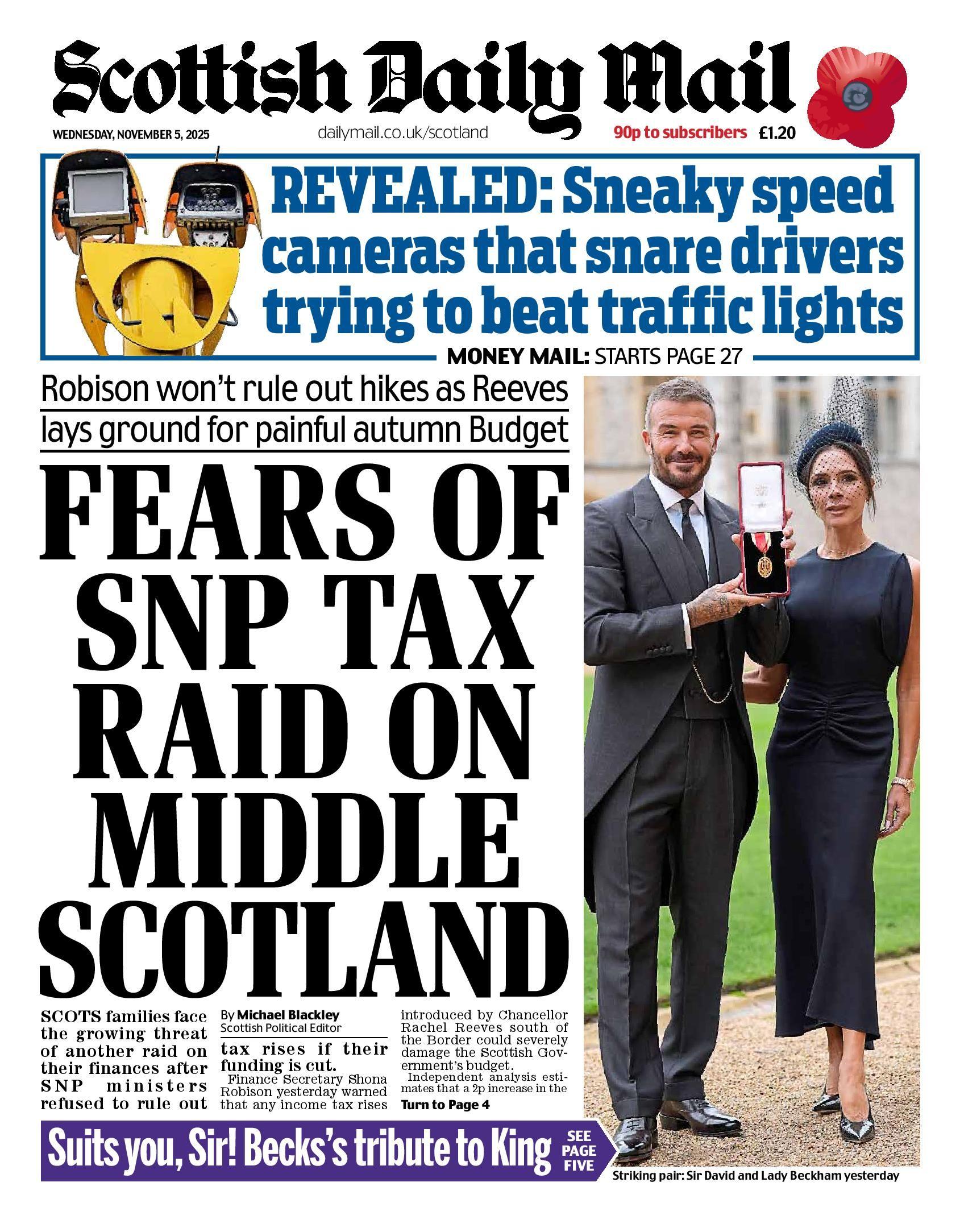 Scotland's papers: Plea to probe killer Beggs and tax hike 'fears'