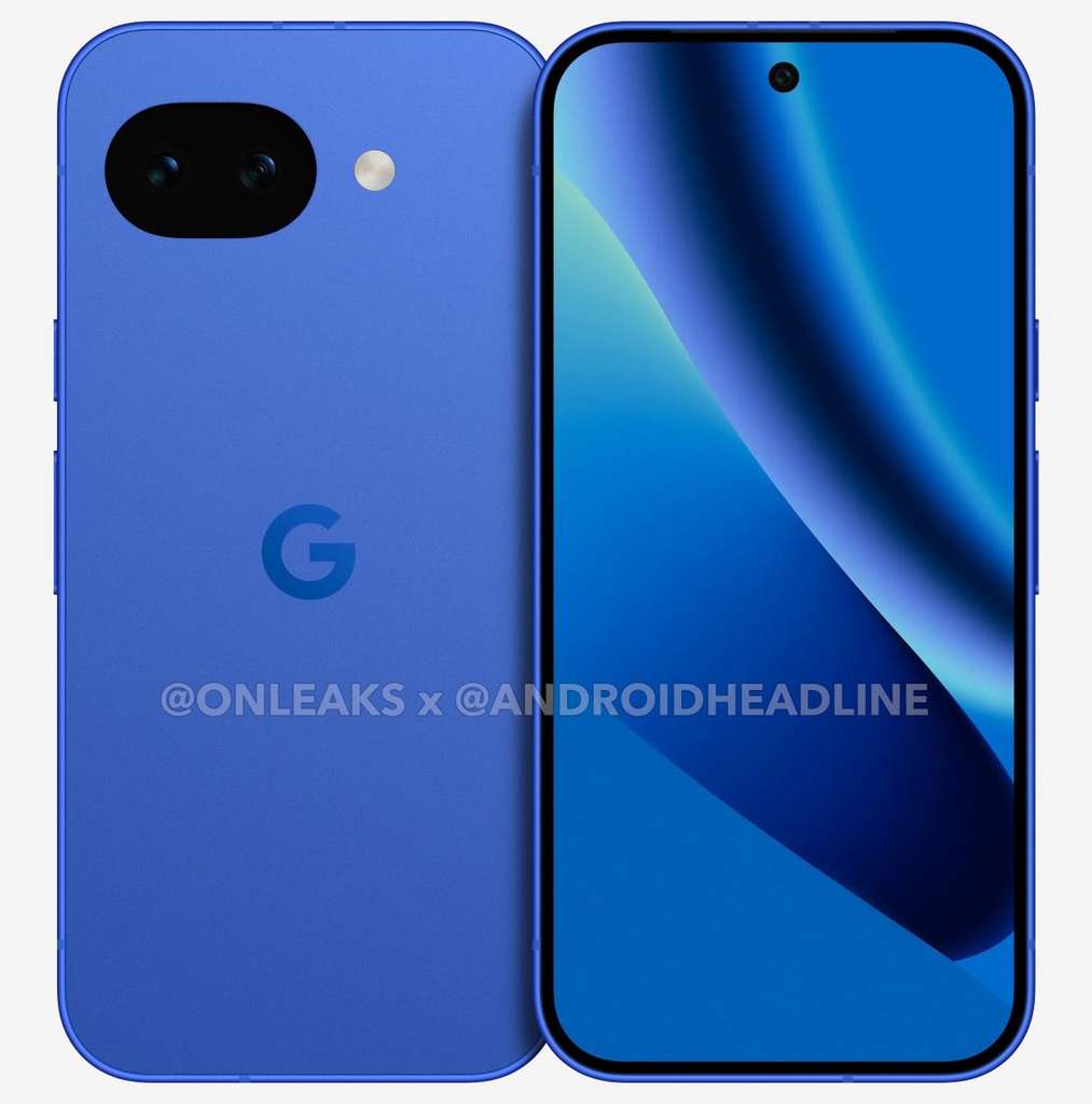 Un rendu de ce à quoi devrait ressembler le Google Pixel 10a. © OnLeaks & Android Headline