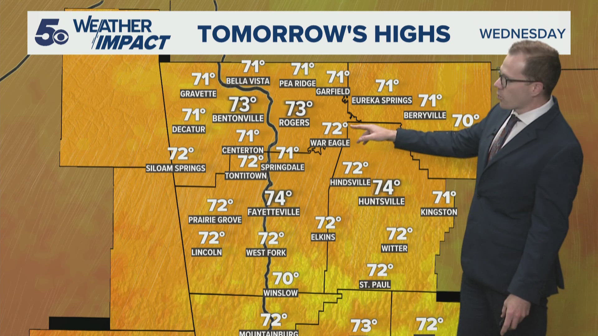 Latest Weather | 'Comfortable' temperatures in the 70s