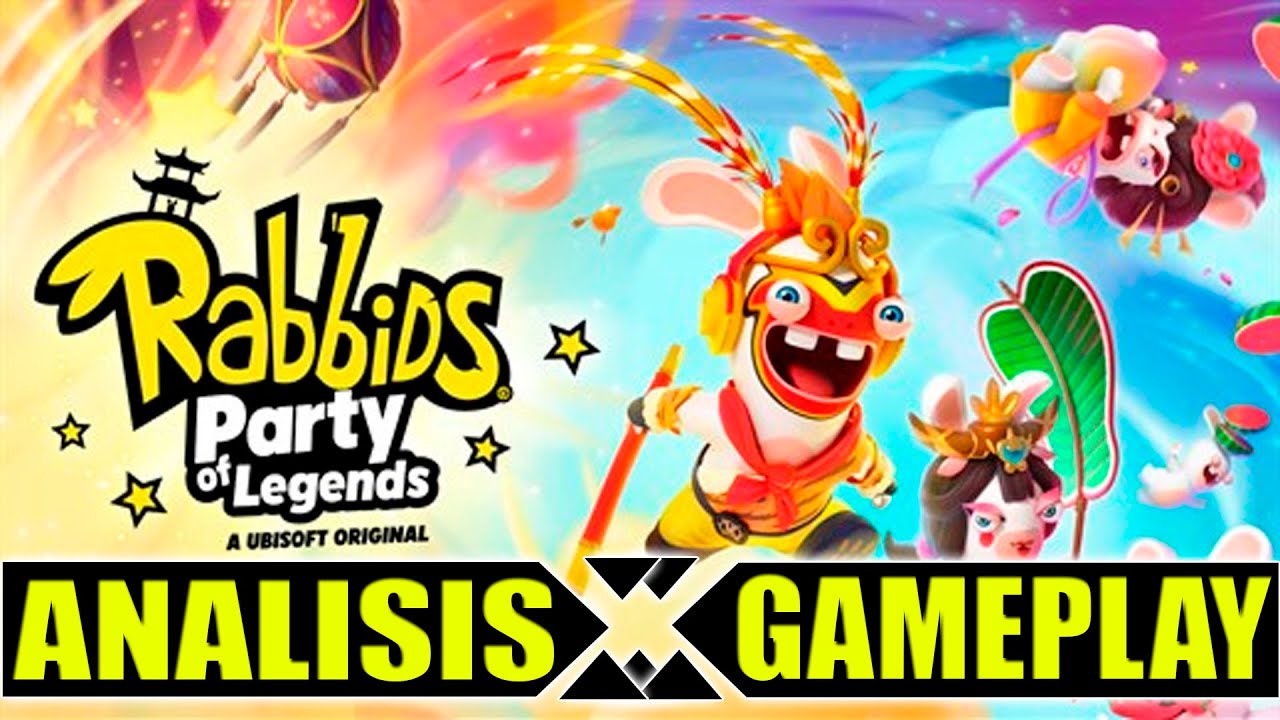 Jugamos a Rabbids Party of Legends esto es super divertido!