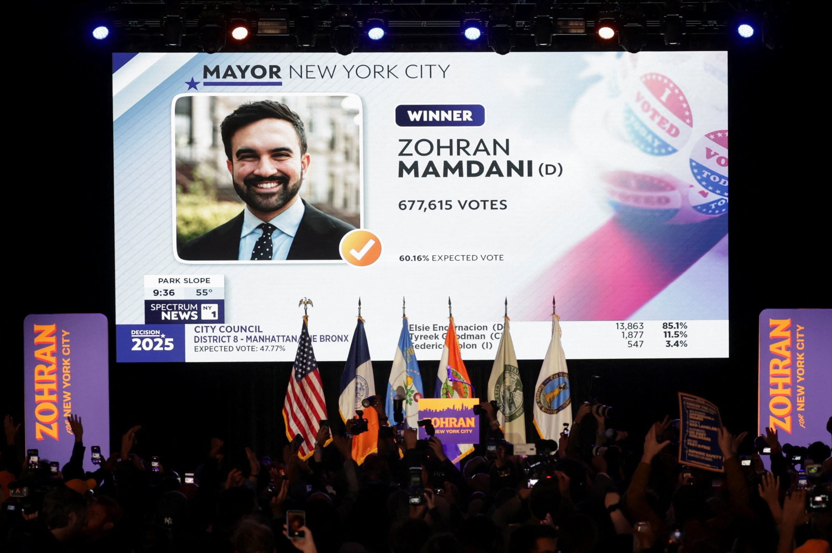 Zohran Mamdani defeats Andrew Cuomo to win New York City mayoral race