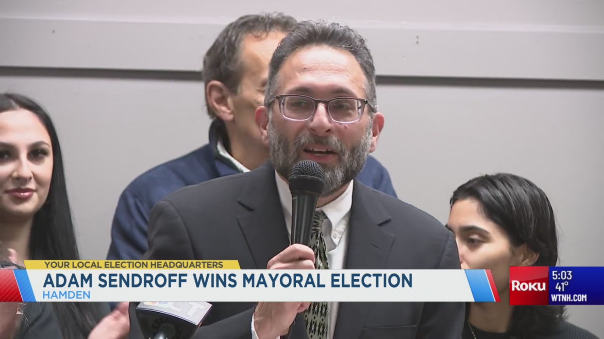 Adam Sendroff declares victory in Hamden mayoral race