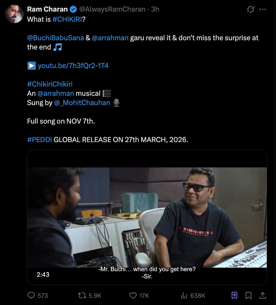 Chikiri In Ram Charan S Peddi Ar Rahman Buchi Babu Decode Meaning Of