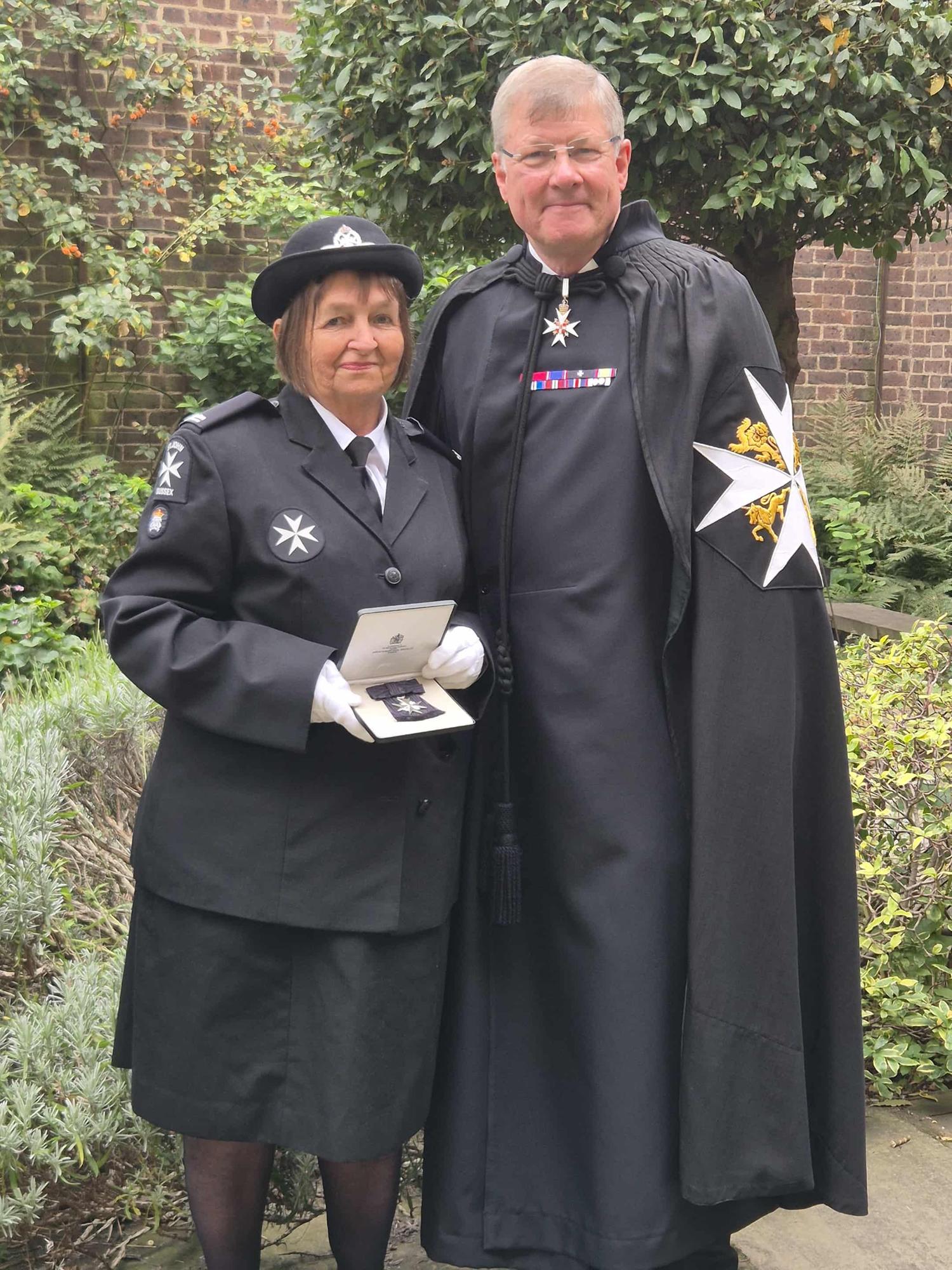 Southwick Volunteer joins family with investiture into the Order of St John