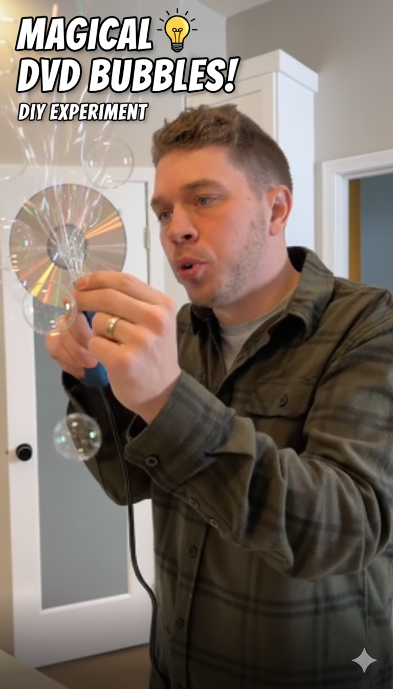 Creating Bubbles Out of a DVD: The Strange and Satisfying Experiment