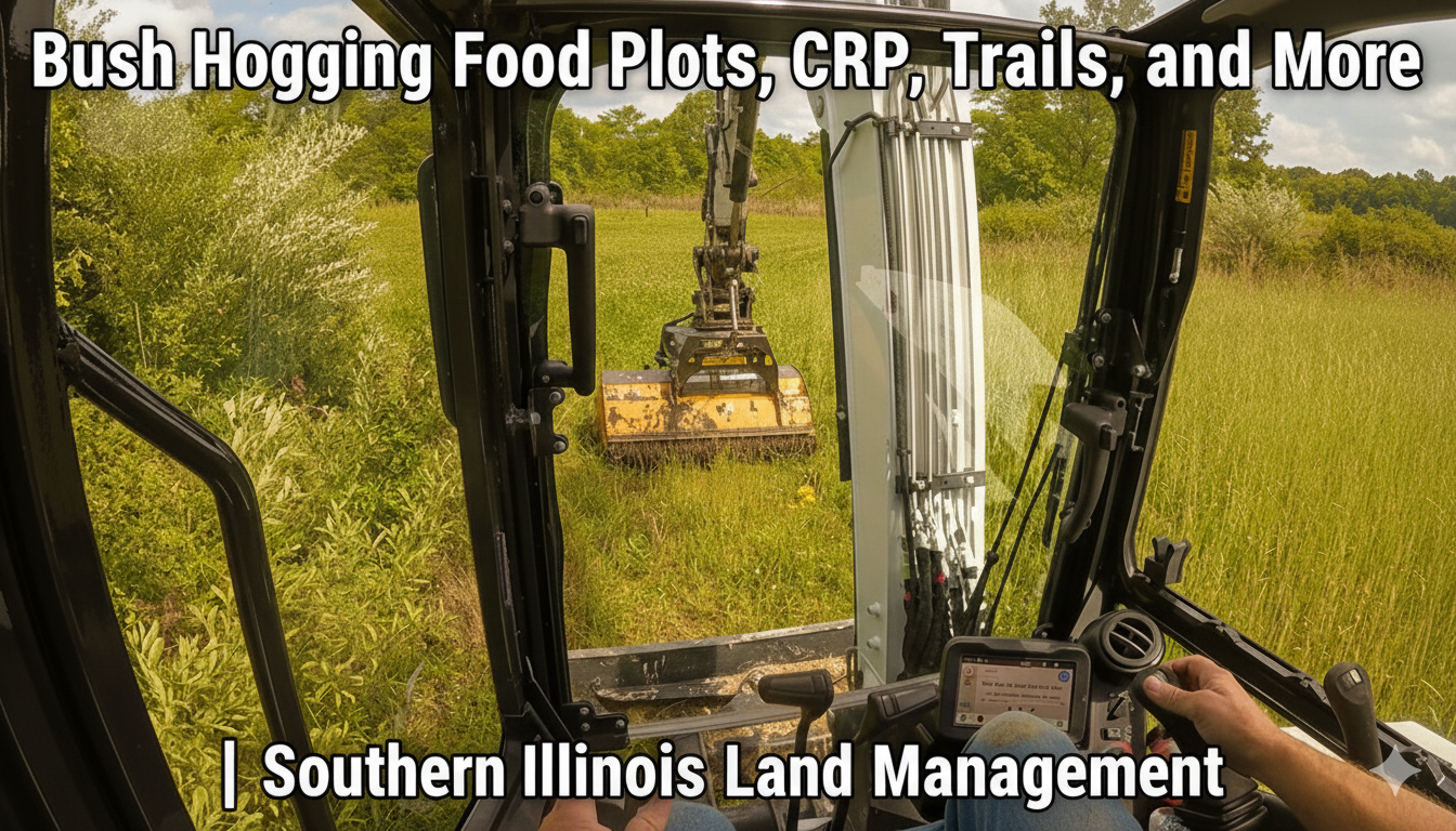 Bush Hogging Food Plots, CRP, Trails, and More | Southern Illinois Land ...