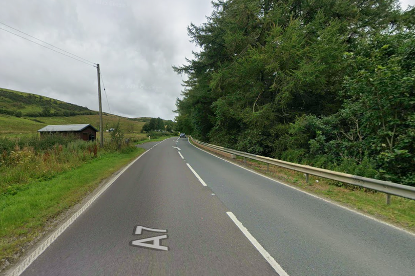 Man dies after crash between pickup truck and lorry as A7 closed for 12 ...