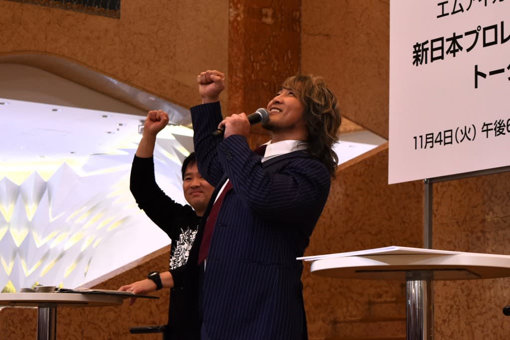 【新日本】ラスト2ケ月、棚橋弘至が日本橋三越本店「天女像」の前で引退カウントダウンを語る！東京ドーム動員目標は70万人？！