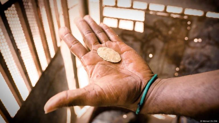 Even a palm-full of gold can change the fortunes of miners as gold prices rise in Ghana