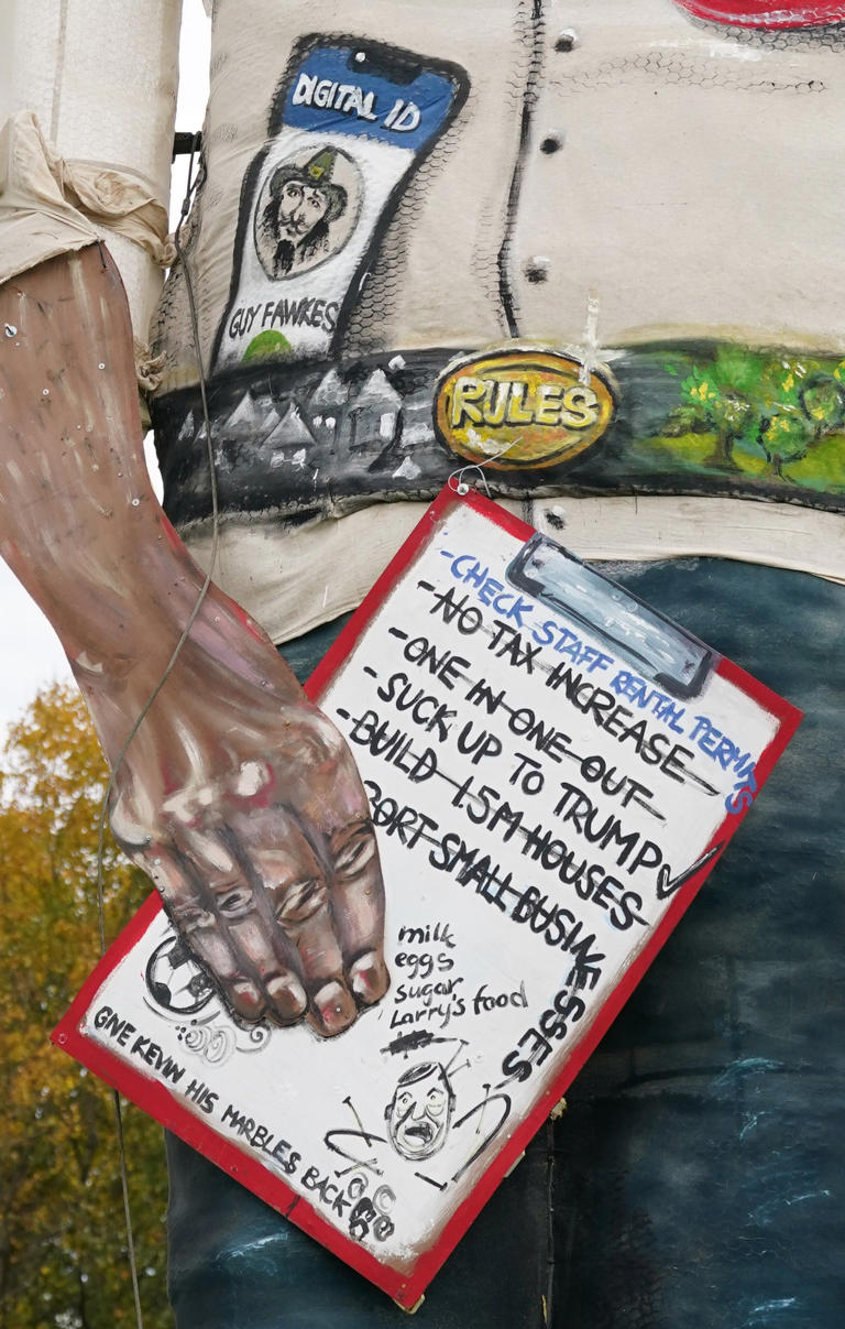 Edenbridge has been poking fun at infamous celebrities for more than 20 years, including Boris Johnson and Donald Trump (Gareth Fuller/PA)