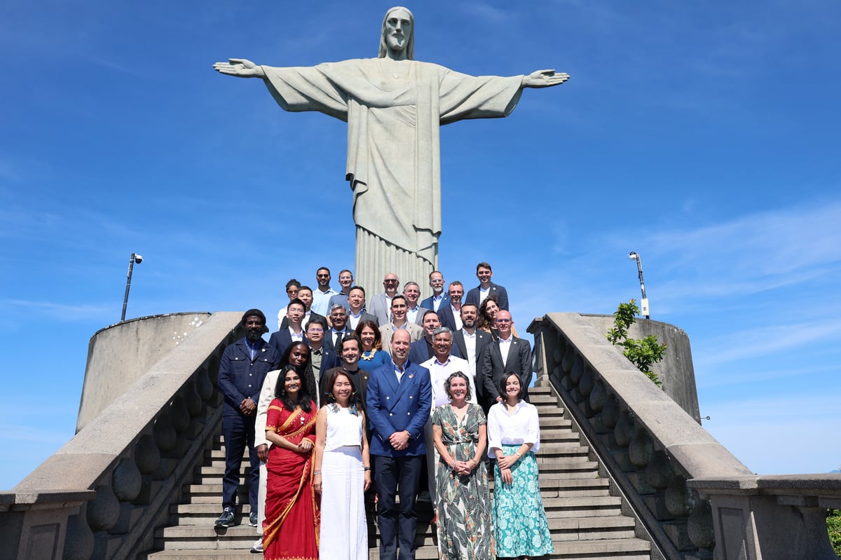 William follows in mother’s footsteps as he views Rio de Janeiro from above