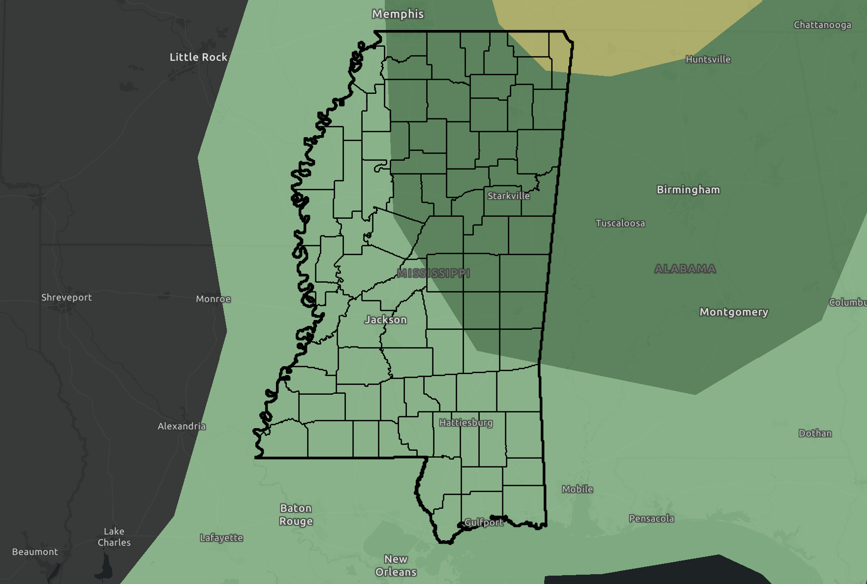 Severe weather, tornadoes possible in MS on Friday followed by ...