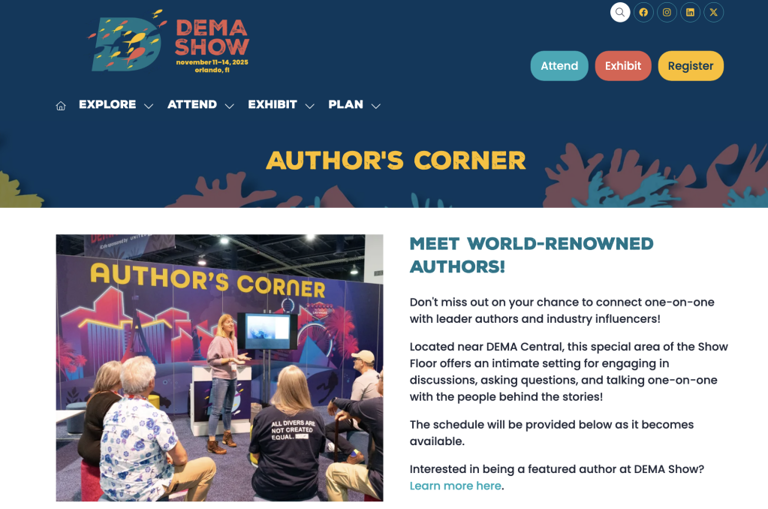 Returning to the Depths: Signing BRAVE ish at DEMA 2025