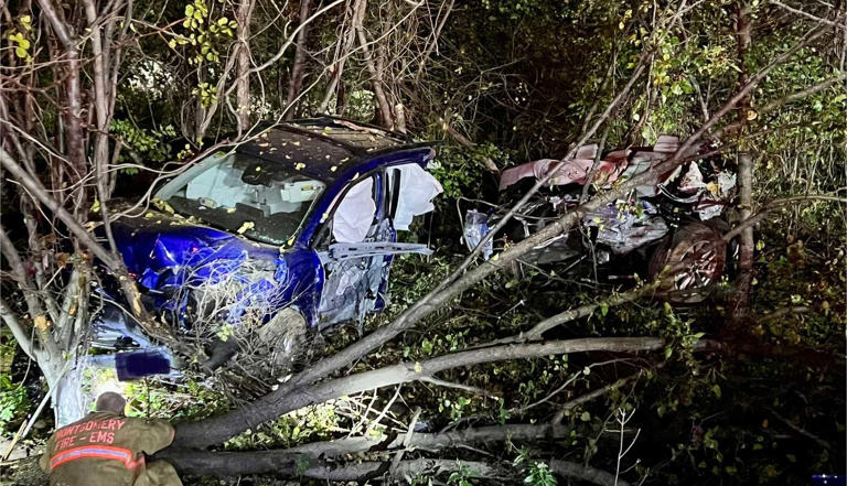 Maryland Driver Walks Away Unharmed After Car Split In Half In I-270 ...