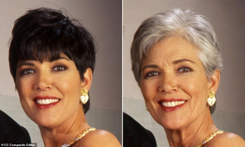 How Kris Jenner would look if she had never undergone plastic surgery