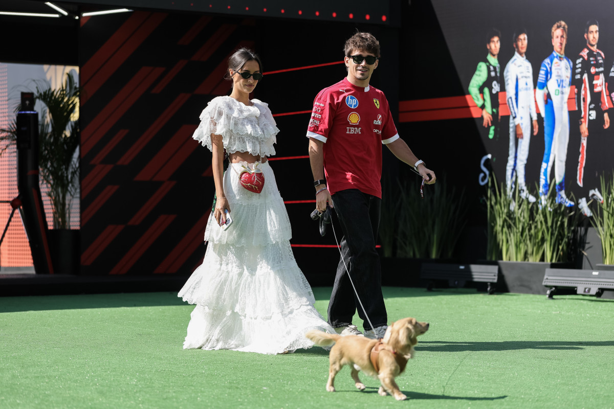 Charles Leclerc Opens Up About His Fiancée Alexandra Saint Mleux