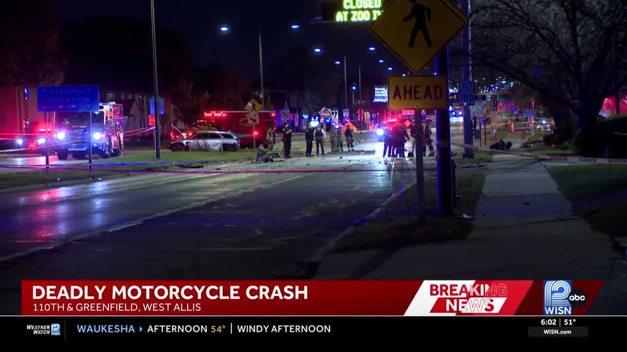 Man dies in motorcycle crash in West Allis