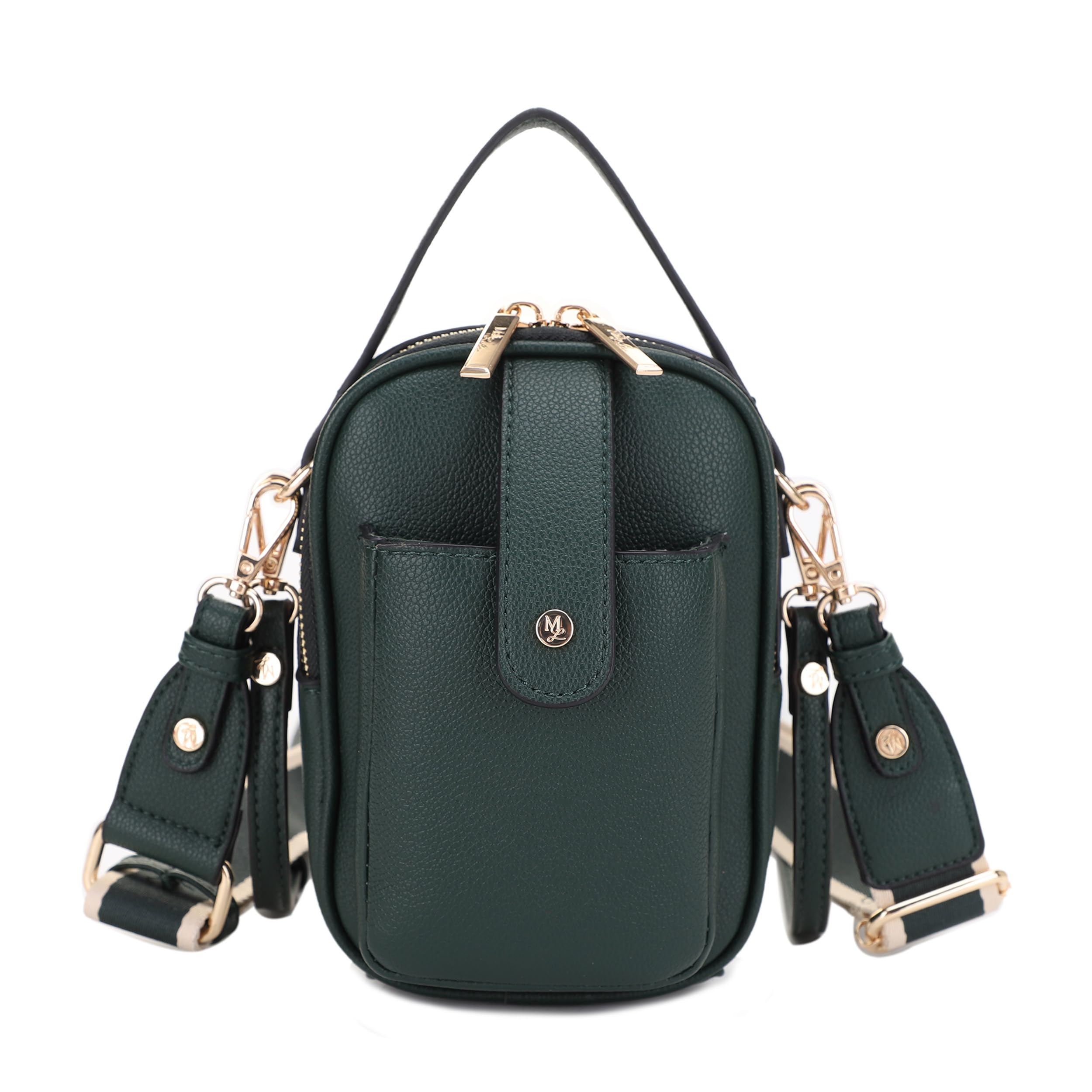 Gail Vegan Leather Multi Compartment Crossbody Bag