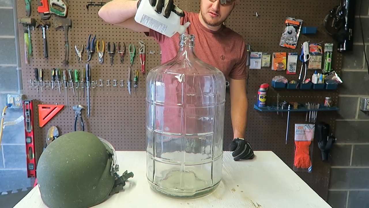 Giant whoosh bottle experiment: What happens with 70% vs. 95% alcohol