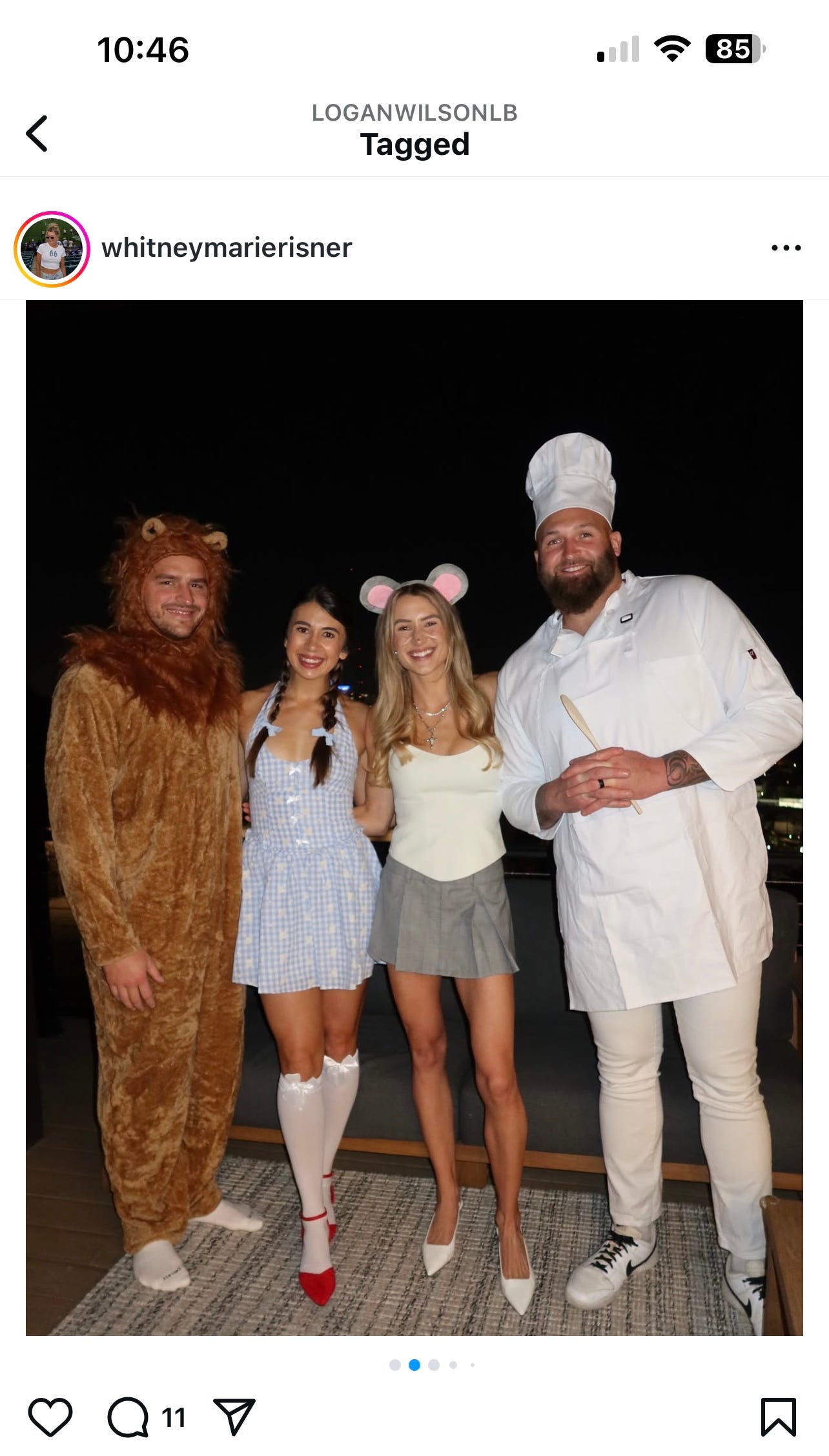 Bengals Halloween costumes include Logan Wilson as a lion, 'High School ...