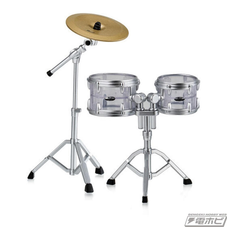 今回は「CRYSTAL BEAT」を1/12スケールで再現！Pearl Drumsのミニチュアフィギュア第2弾がガシャポンに登場！