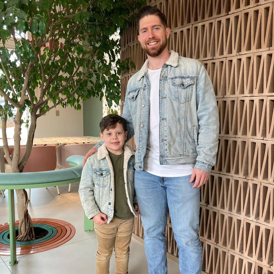 Ben Seewald and his son Spurgeon.