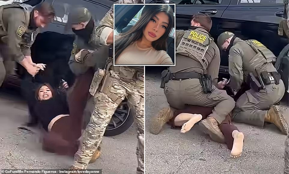 Woman claims ICE agents dragged her from car after collision