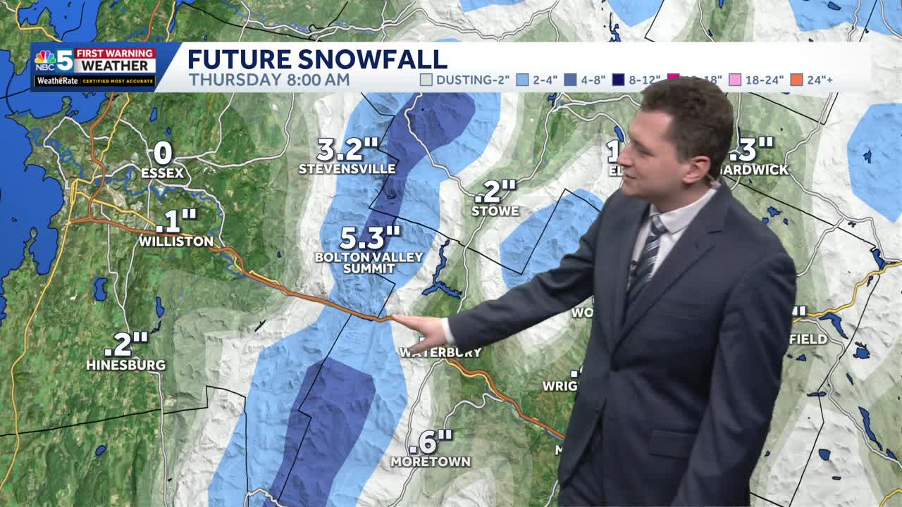 Rain, mountain snow and wind Wednesday night, drier Thursday in Vermont ...