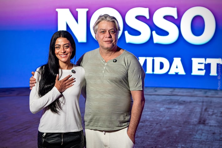 Carol Castro e Fábio Assunção reprisam parceria de 'Garota do Momento' em 'Nosso Lar 3' Foto: Ique Esteves/Divulgação