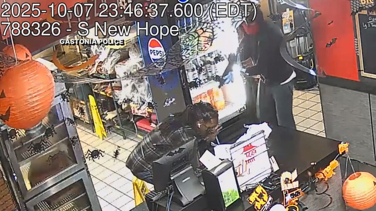 Masked man sought after armed robbery at Gastonia Pizza Hut