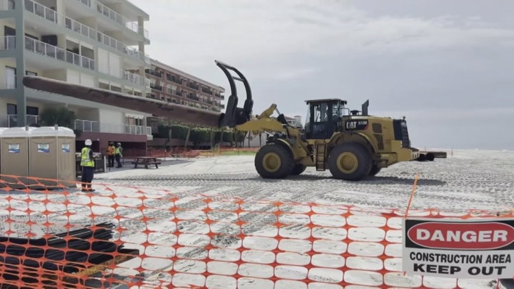 Massive beach nourishment project rolls through Pinellas County