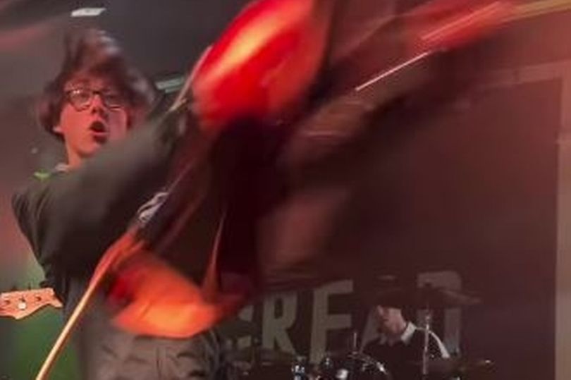 Indie band cause mayhem at Manchester venue after throwing guitar and ...