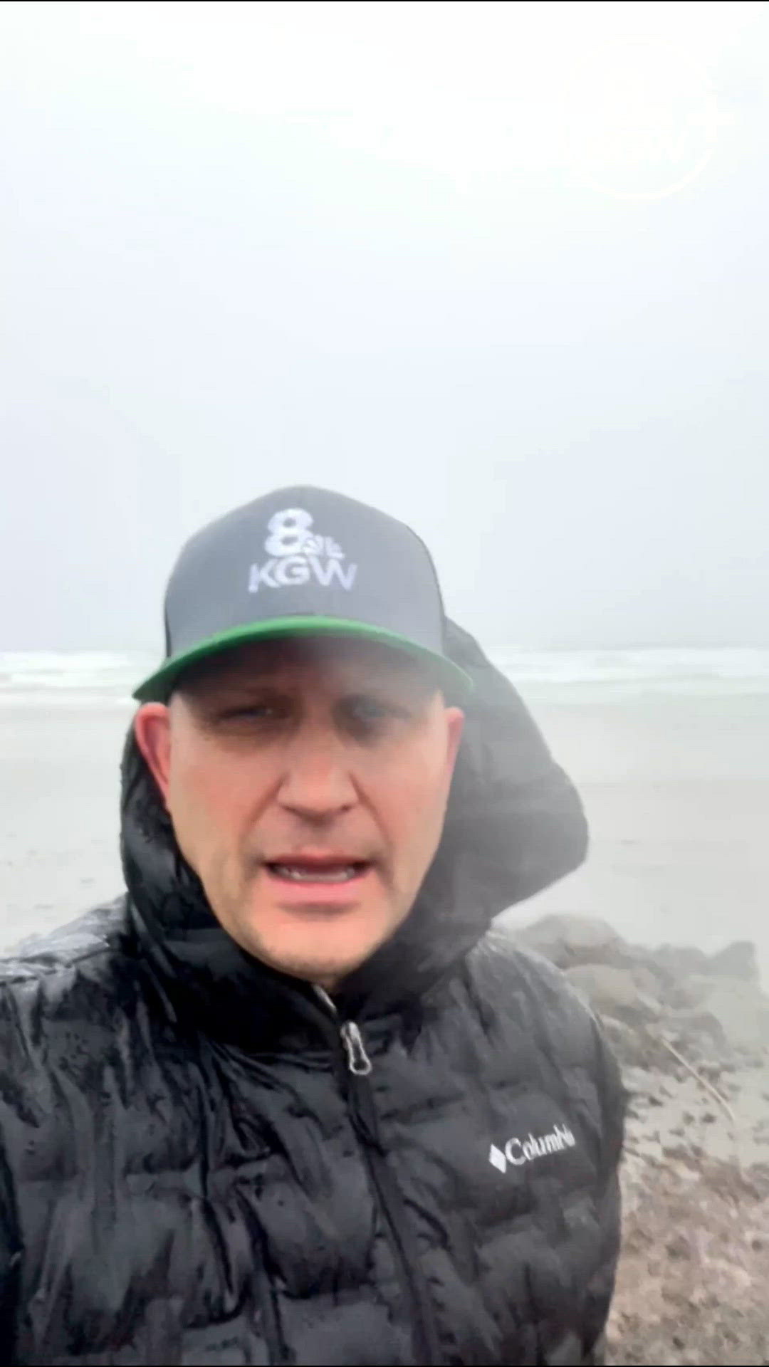 Joe Raineri takes on king tides at the Oregon coast