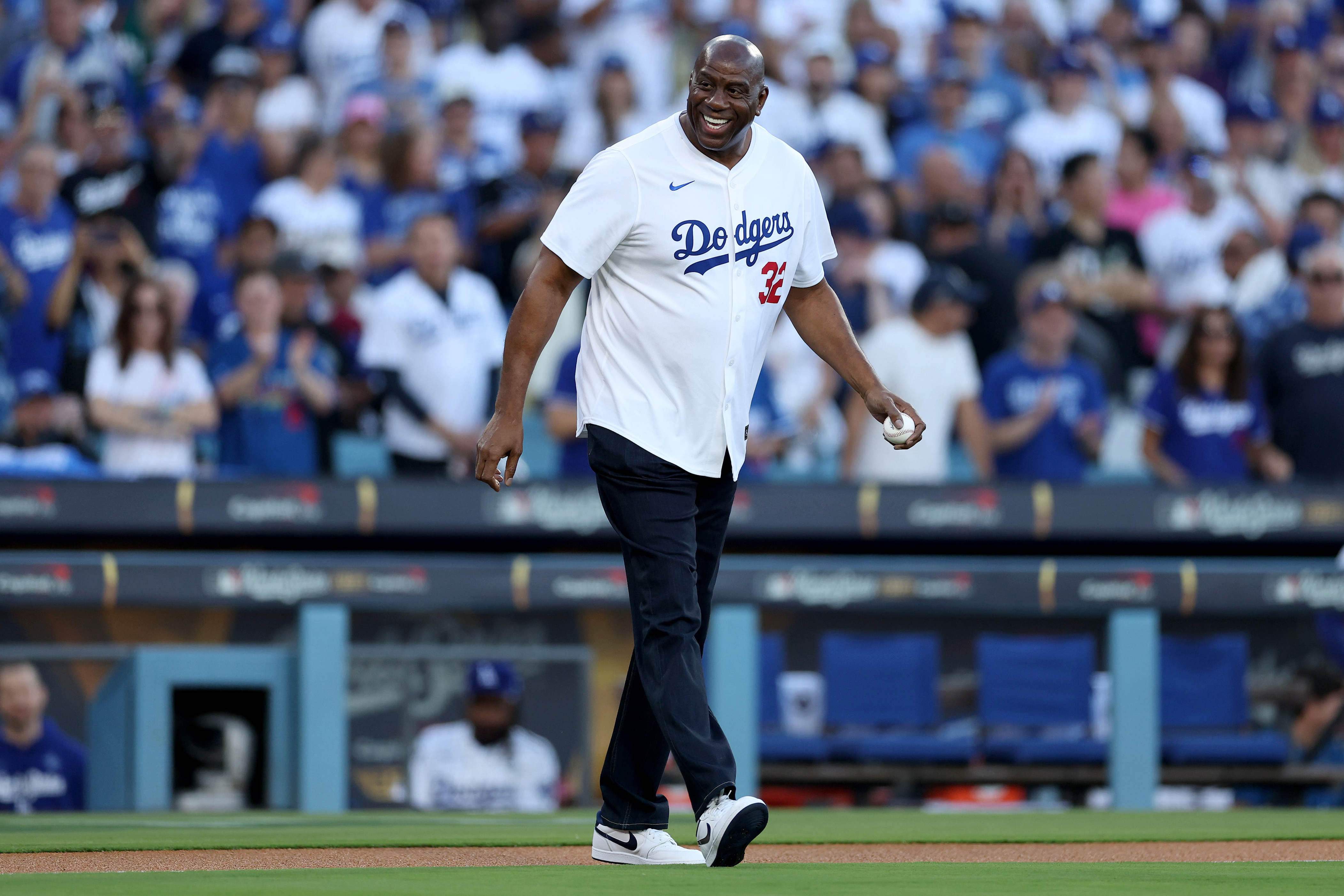 Magic Johnson sends clear message on narrative Dodgers are ruining baseball
