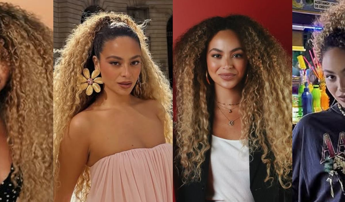'Loiro amanteigado perfeito': o segredo do cabelo cacheado de Julia ...