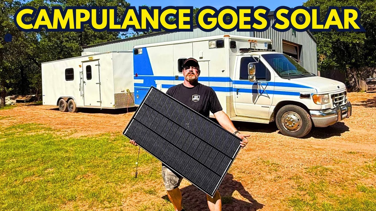 Discover the solar system behind this self sufficient camper