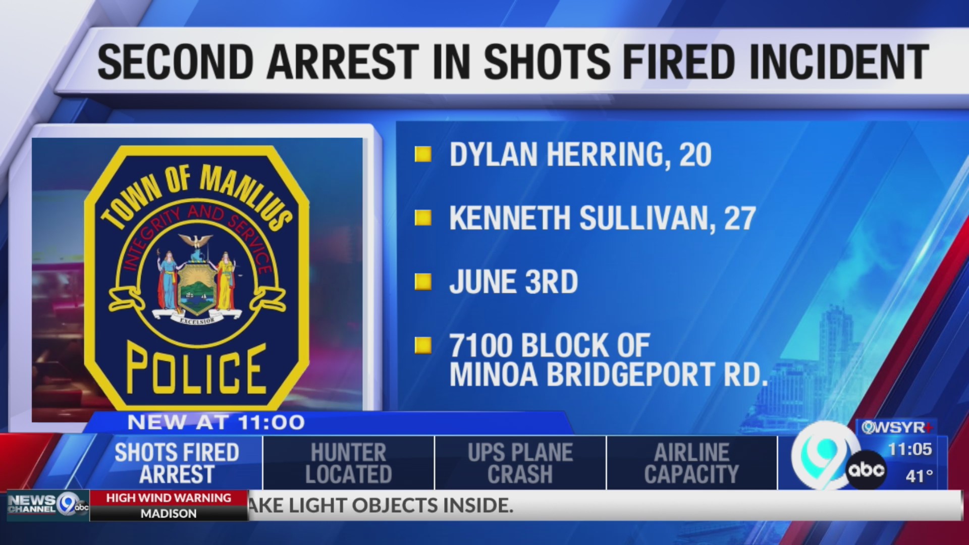UPDATE: 20-year-old arrested in shots fired incident in Manlius