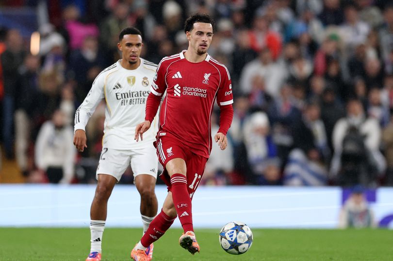 Curtis Jones #39 hidden gesture for daughter against Real Madrid