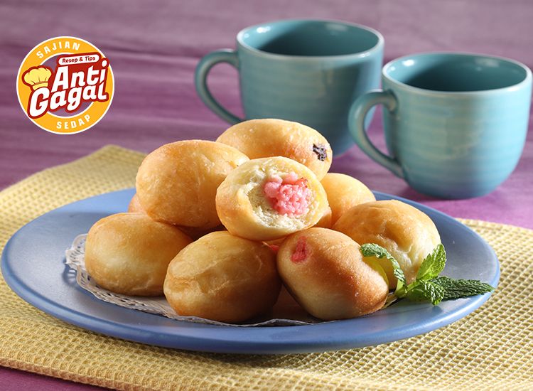 Resep Roti Goreng Aneka Isi, Camilan Praktis Empuk Mengembang