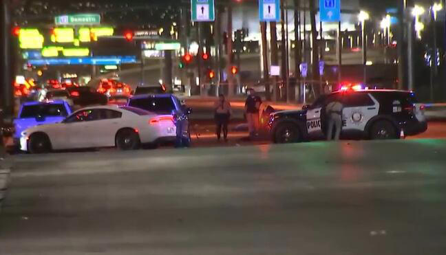 Pedestrian killed after struck by car in central Las Vegas Valley
