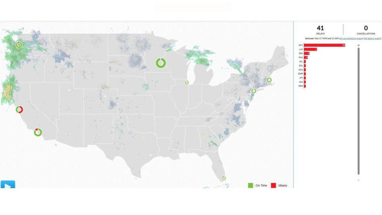 Map shows airports hit worst by delays amid FAA warning