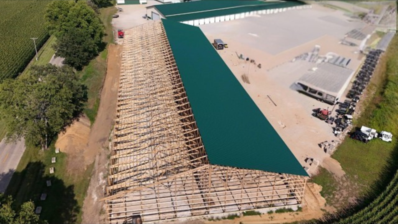 ALL Trusses Installed FINALLY on the BIGGEST Building