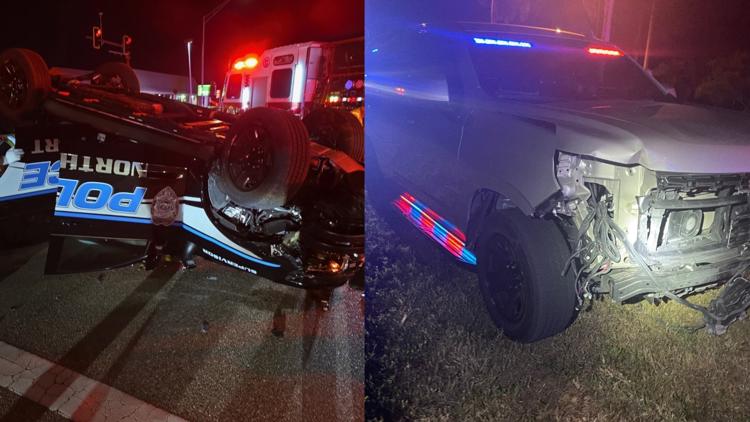 Man faces DUI charges for crash involving 2 North Port police vehicles