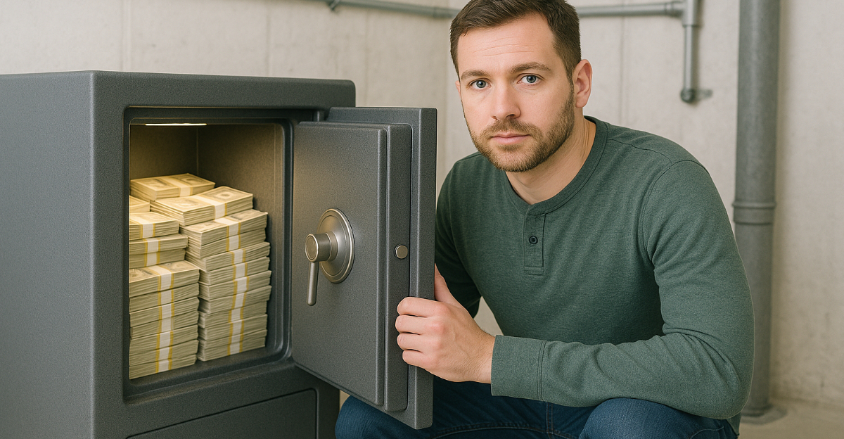 I don’t trust banks, so I keep all of my money in cash and in a huge ...