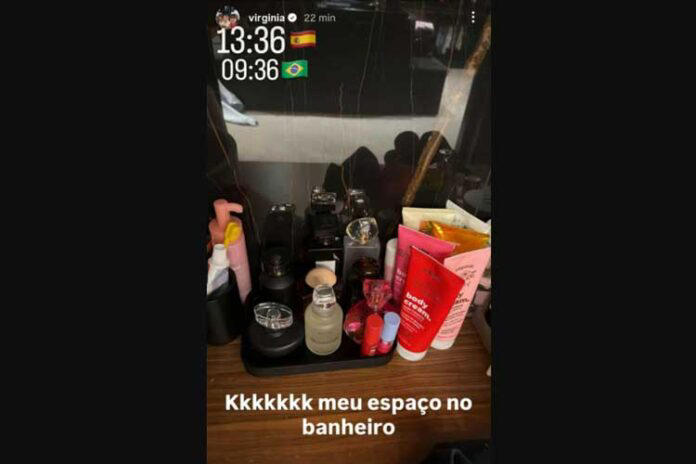 Virginia escolhe local favorito na casa de Vini Jr (Reprodução/Instagram)