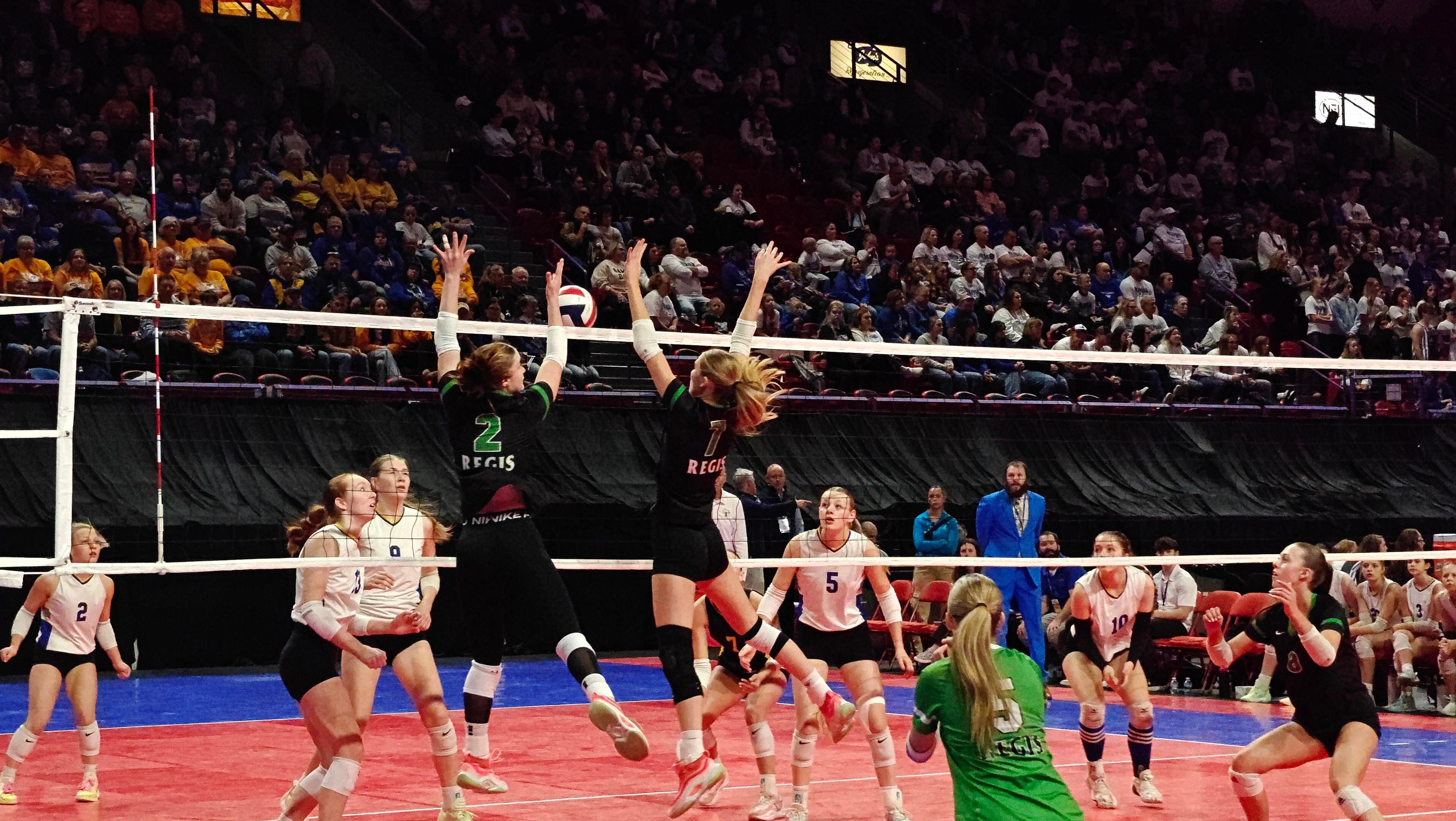 Regis advances to state volleyball championship, Blair-Taylor’s season ...