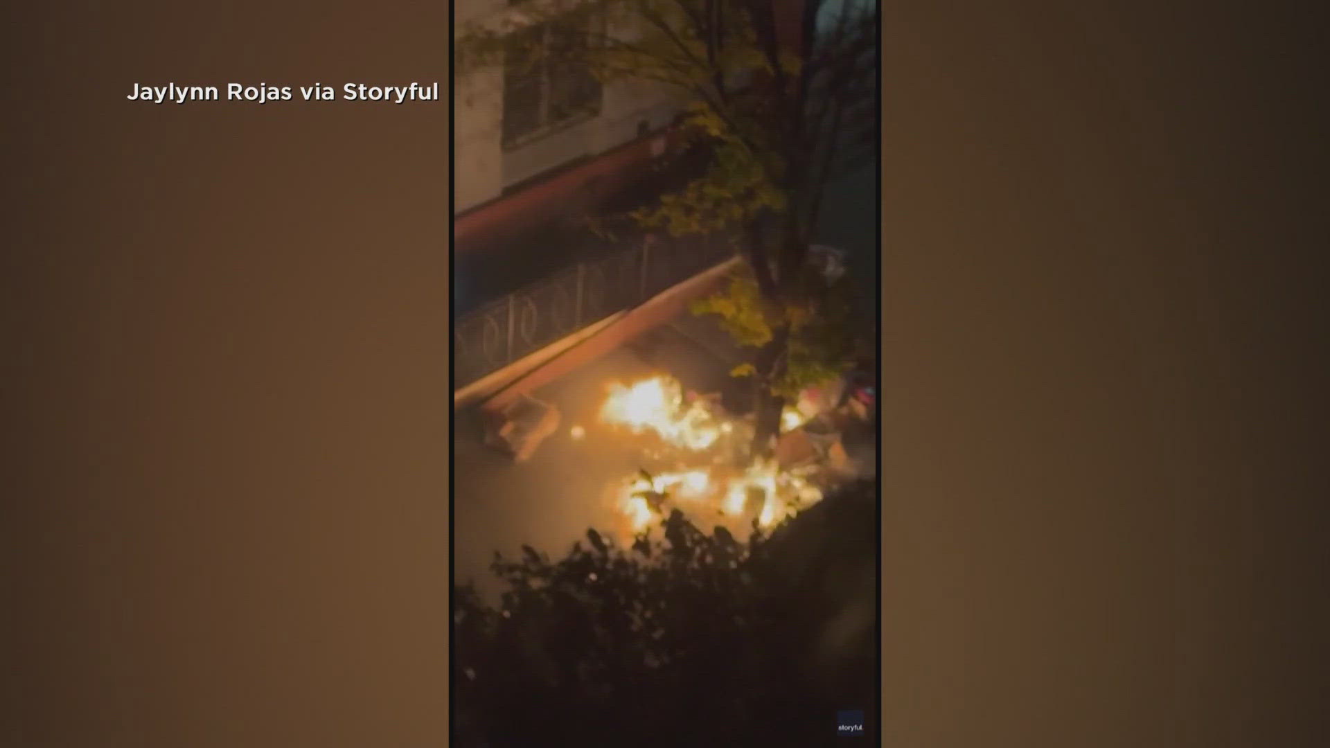 7 firefighters injured after a car exploded following a trash fire in ...
