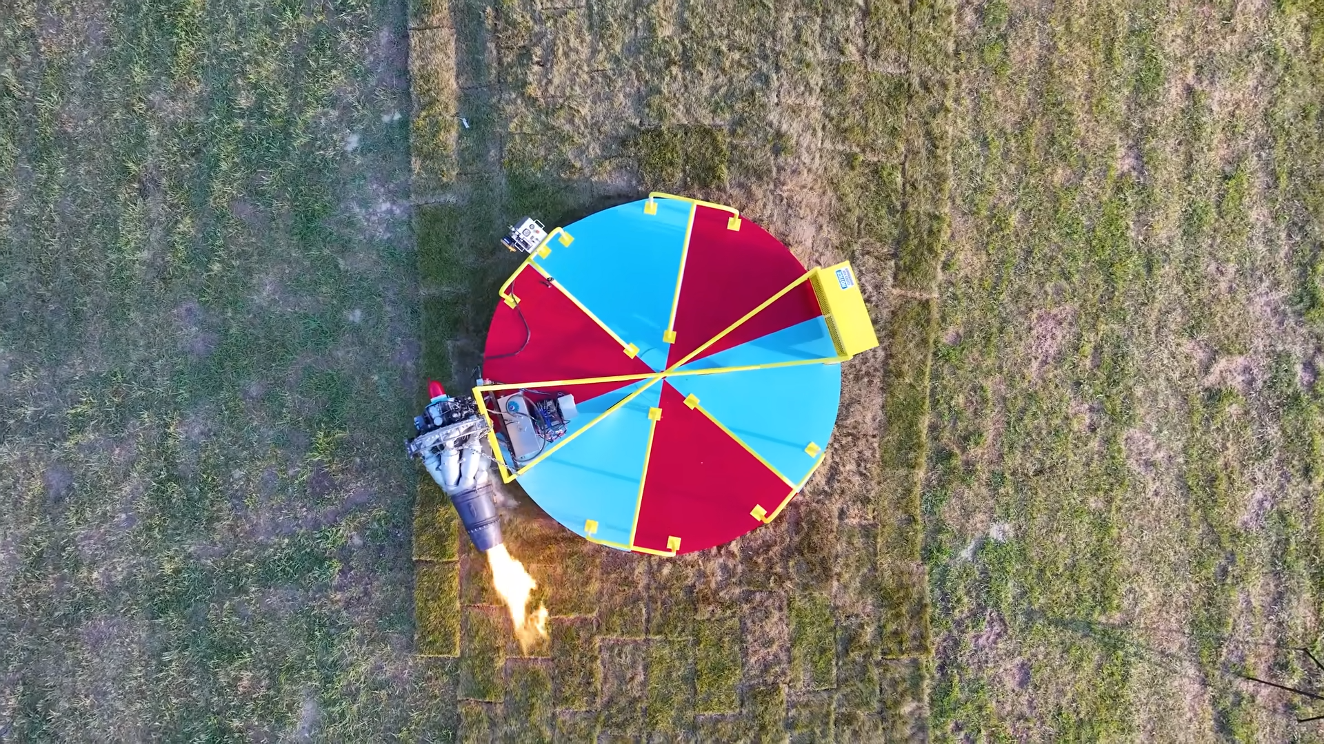 How Fast Can a Merry-Go-Round Spin with a Jet Engine?