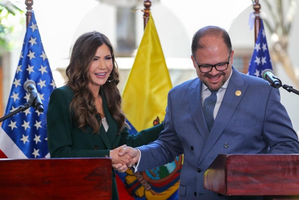 Kristi Noem tours site of potential U.S. military base in Ecuador